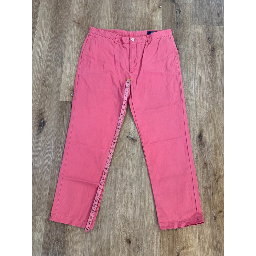 Vineyard Vines Breaker Pants Mens 38x30 Pink Cotton Twill Chinos Excellent - Picture 7 of 11
